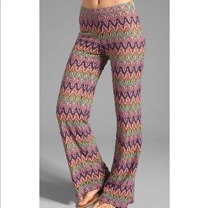 TRINA  TURK Flame Stitch Crochet Pants